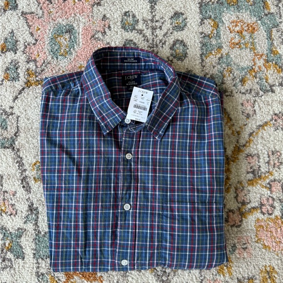 Jcrew Men’s Slim Untucked Button Up Long Sleeve - Picture 3 of 5